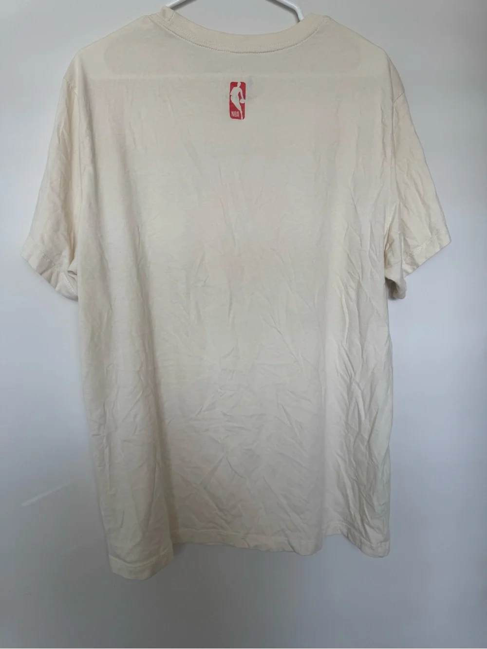 Nike Beige Pistons Detroit Graphic Short Sleeve Tee XL